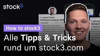 Das Maximum aus stock3.com holen | How to stock3 Webinare