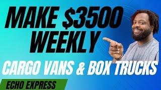 Start Cargo Van Courier business without owning a Van Make $3400 Weekly with this company