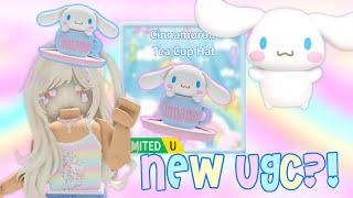 Cinnamoroll Tea Cup Hat! Limited UGC Coming Soon! | Roblox My Hello Kitty Cafe Updates | Riivv3r