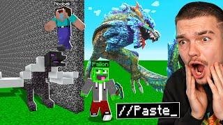 OSZUKUJĘ NOOBKA w KONKURSIE BUDOWANIA w Minecraft! *najśmieszniejsze*