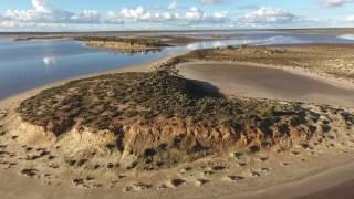 Phantom 4 flying over Lake Gilles near Kimba in Australia