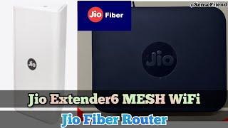 Jio Extender6 Mesh WiFi System review with Jio Fiber Router Review | Jio Range Extender