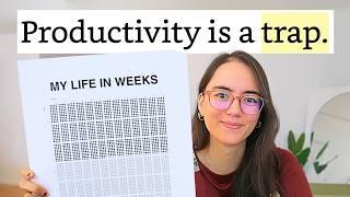 I gave up toxic productivity because of this book.