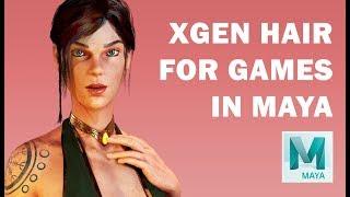 Maya Xgen Hair Cards for Game Character Tutorial