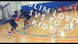 Organik vlog:slim (tgcr) playing a high schooler 1on 1 did he win???