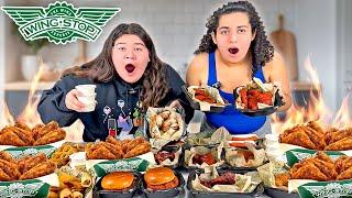 TRYING EVERY FLAVOR AT WING STOP MUKBANG - WING STOP MUKBANG ASMR