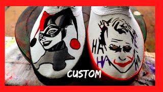 Harley Quinn and Joker shoes | Canvas shoes custom(2020)