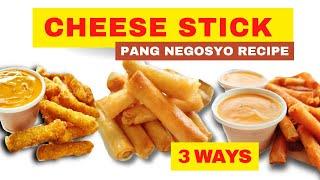 HOW TO COOK CHEESE STICKS RECIPE PATOK NA NEGOSYO 2024 | PINOY STREET FOOD BUSINESS IDEA