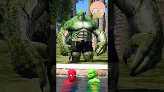 Spider Man & Hulk saves his Baby  #shorts #spiderman #hulkbuster #cartoon