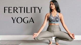 Yoga For Fertility & Conceiving | Follicular to Ovulation | Yoga To Get Pregnant + Affirmations