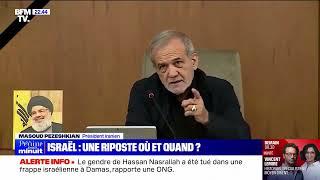 Le président iranien "Si 'Israël vient perturber notre sécurité, nous perturberons la sienne "