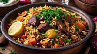 How to make Russian style halal plov recipe at home yummy Tasty AI