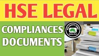 HSE Legal Compliance Documents || HSE Documents