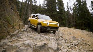 Rivian R1S Off-Road in Colorado's Alpine Loop