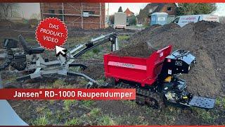 Raupendumper Jansen RD-1000, Kettendumper, Vanguard-Motor, 3 Seiten-Kipper