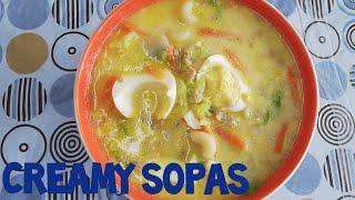 How to cook Creamy Sopas|YsabeL Vlogs