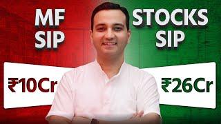 Mutual Funds SIP vs Stocks SIP - Which is a better Systematic Investment Plan? Stock SIP कैसे करें?