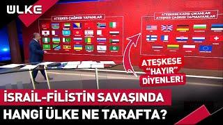 İsrail-Filistin Tarafında Hangi Ülke Ne Tarafta? Türkiye-ABD-Çin-Rusya... #haber