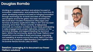 Cambridge Power Platform Event Douglas Romao: Leveraging AI to document our Power Platform solutions