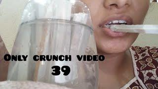 Only crunch video 39 || wet slatepencil crunch || not swallowing, please don't swallow.. ||