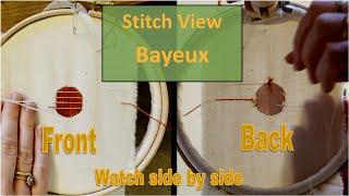 How to Embroider Bayeux Stitch / Laid and Couch