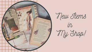 Junk Journal Ephemera, Scrapbook Albums, Folios and more! Now available in my Etsy shop.