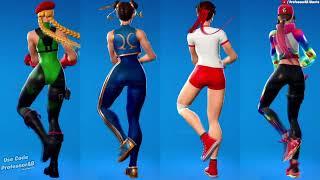 Fortnite Carefree Tiktok Emote With Cammy Chun Li Sakura Gym Loserfruit Skin Thicc  Who Won ?