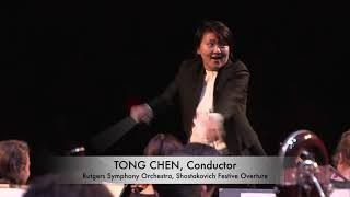 Tong Chen, Conductor Dmitri Shostakovich: Festive Overture, Op. 96 (clip)