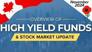 November 2024 High Yield Income Funds Overview & Stock Market Update | Ep.55 (Canada)