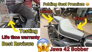 Jawa 42 Bobber Folding Seat | Jawa 42 Bobber Folding Seat Review | Seat Installation | 42 Bobber