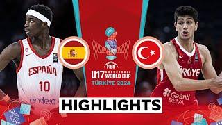 Quarter-Finals: Spain  vs Turkiye  | Highlights | FIBA U17 Basketball World Cup 2024