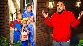 SIBLINGS DISOBEY DAD AND OPENS THE FRONT DOOR. WHAT HAPPEN NEXT IS SHOCKING.