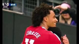 Joshua Zirkzee INCREDIBLE Number 9 Performance Vs Everton