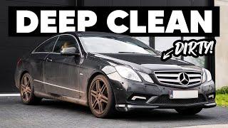 Cleaning a DIRTY Mercedes E Class - Exterior Wash