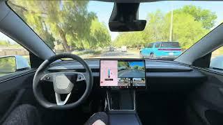 Robo Taxi Equipped Unsupervised Full Self Driving in Model Y Juniper! FIRST EXPERIENCE!