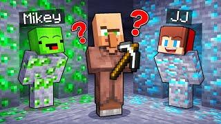 JJ and Mikey: DIAMOND vs EMERALD Hide and Seek Battle in Minecraft - Maizen