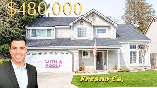 Home for sale in Fresno Ca  | Beautiful  3 bedroom  2.5 bathroom with a Pool!!