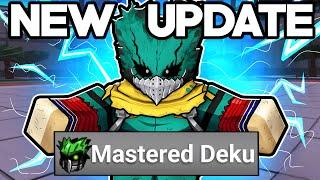 Mastery Deku is FULLY COMPLETE in Heroes Battlegrounds.. (UPDATE)