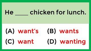 English Grammar Test ️ If you pass this test, your English is FANTASTIC! 