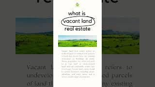 VACANT LAND REAL ESTATE #realtor  #realtors  near me #realestate  #ThinkCreateLearn