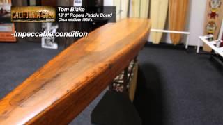 CA Gold - TOM BLAKE / THOMAS ROGERS CO. PADDLEBOARD