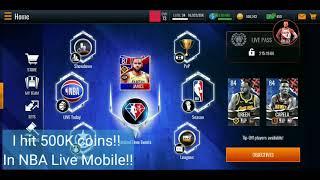 Just hit 500k coins in NBA Live mobile s6