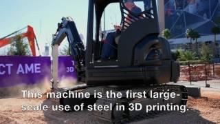 World's first 3D printed excavator unveiled at ConExpo 2017