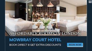 Mowbray Court Hotel London Room Tour | Affordable Central London Hotel