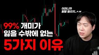 99% 개미가 돈을 잃을 수밖에 없는 5가지 이유