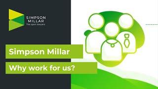 Working at Simpson Millar- Benefits