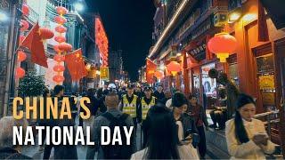 Beijing’s Crowded Streets on National Day | Qianmen 4K Walk