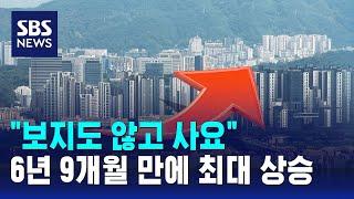 "보지도 않고 사요"…6년 9개월 만에 최대 상승 / SBS