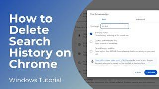 How to Delete Search History on Google Chrome