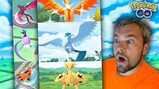 We Got Them All! Shiny Galarian Articuno, Zapdos, & Moltres Caught in Pokémon GO!